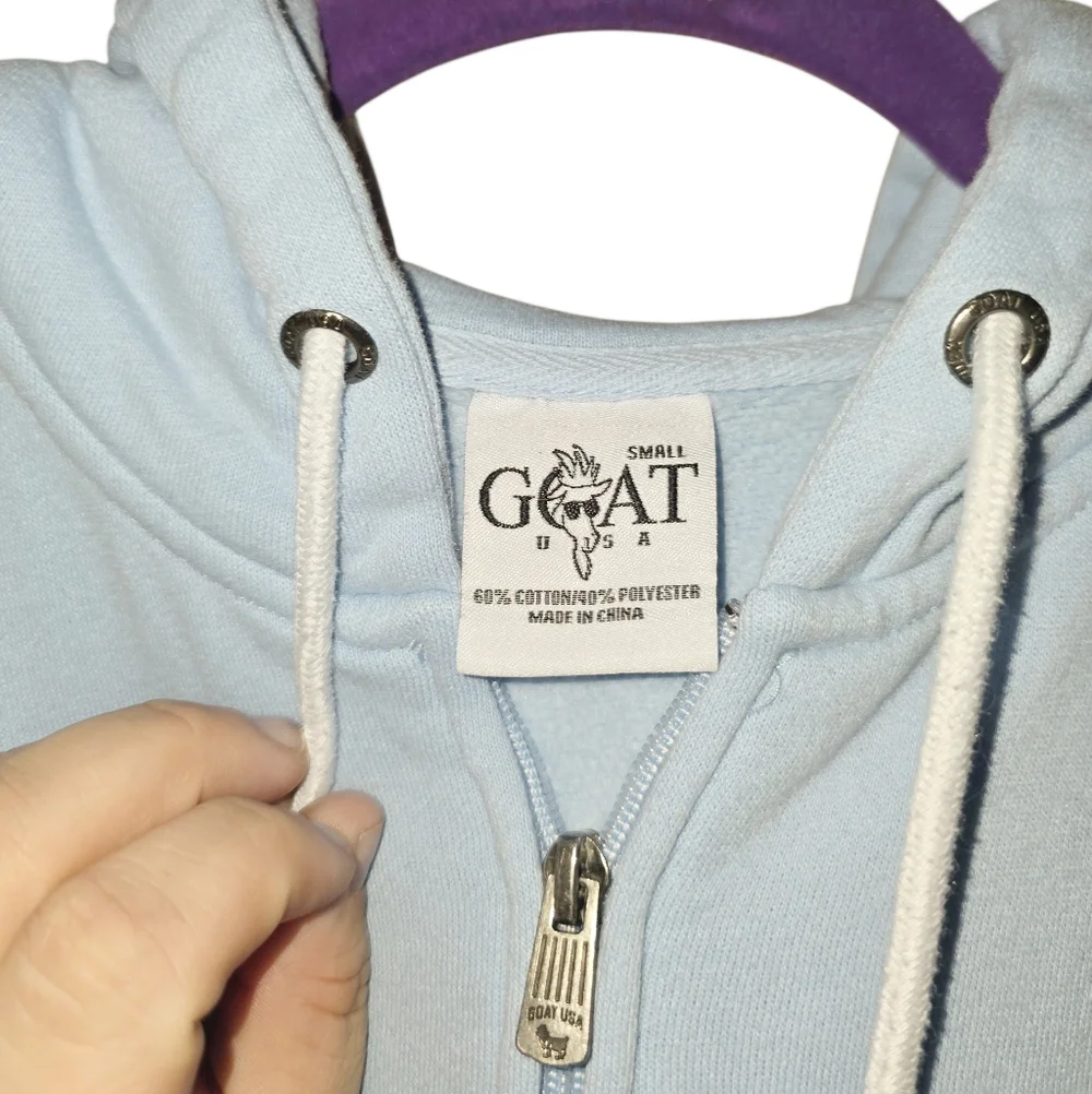 GOAT USA Zip Up Hoodie Small - Picture 3 of 6